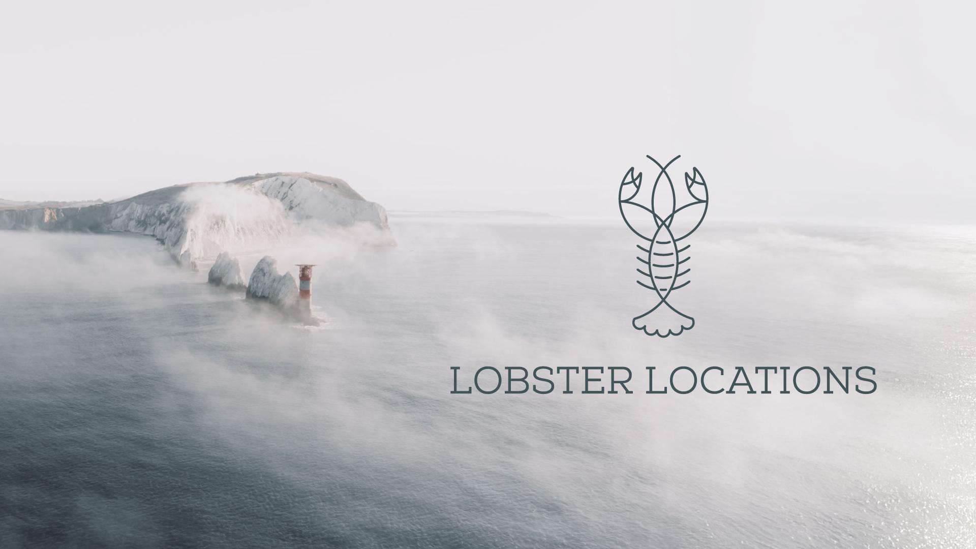 Lobster Locations Isle of Wight Logo Design