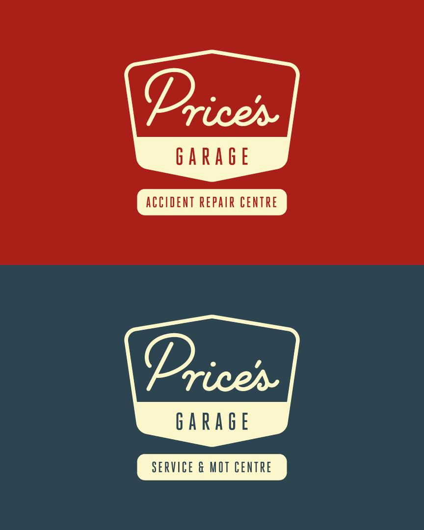 Prices Garage Isle of Wight Sub Logos