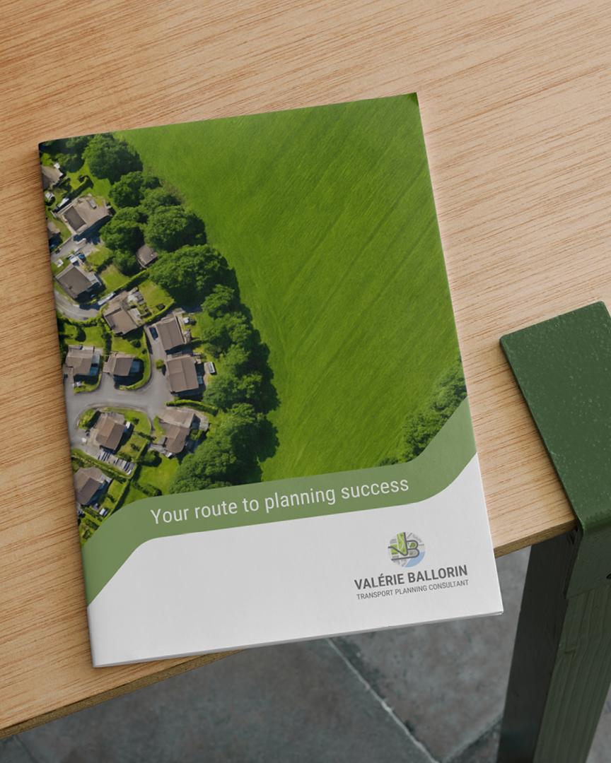 Valerie Ballorin Transport Planning Consultant Brochure Design