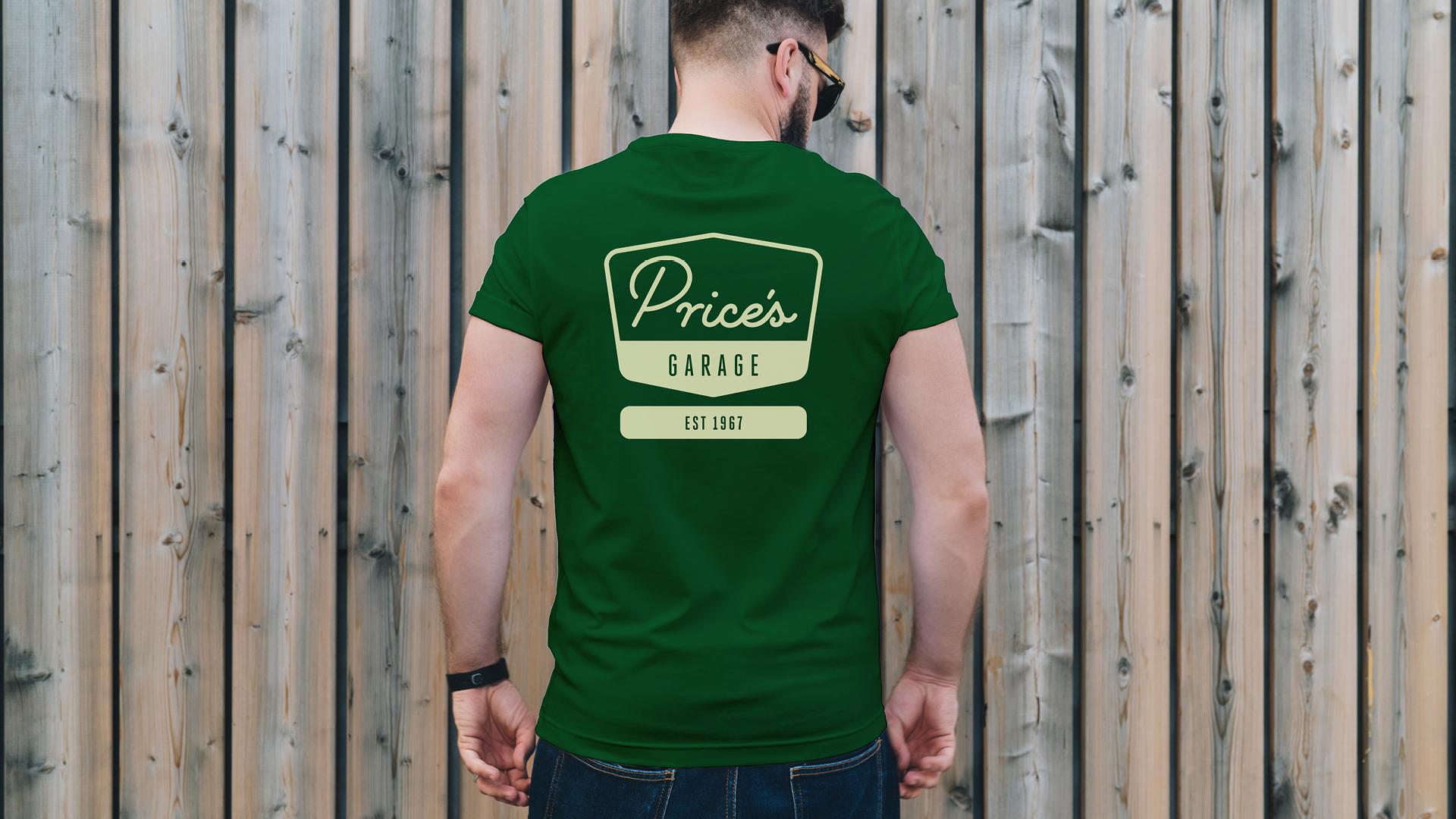Prices Garage Isle of Wight Staff Uniform Design