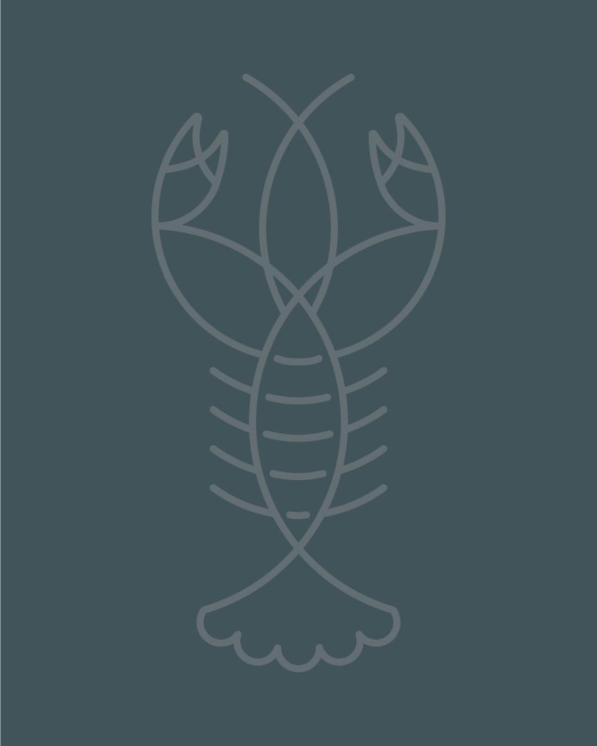 Lobster Locations Isle of Wight Logo Mark Design