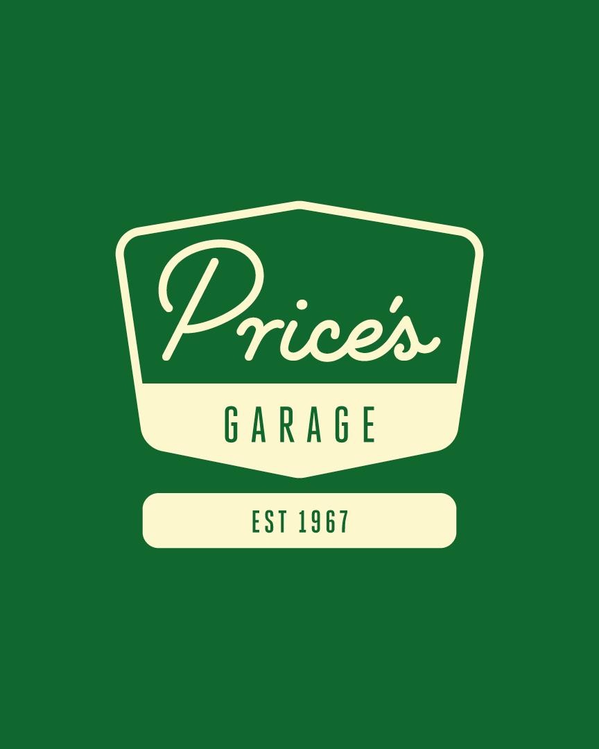 Prices Garage Isle of Wight Main Logo Badge Design