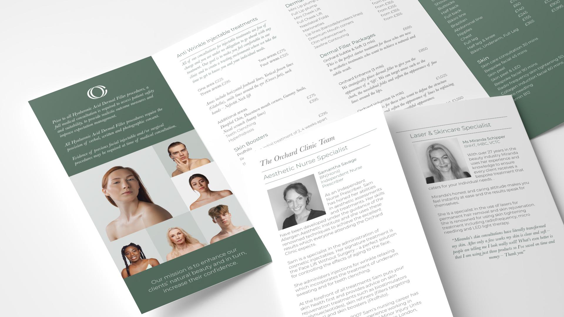 Orchard Clinic Leaflet Design