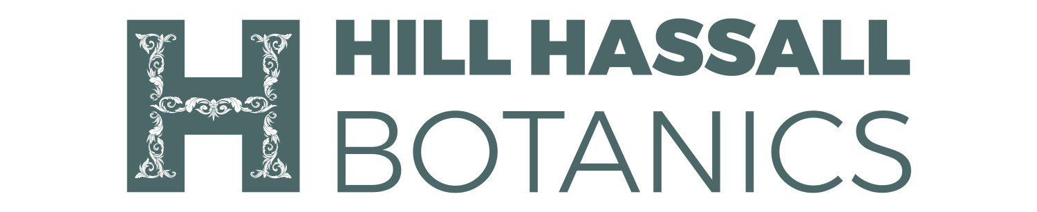 Hill Hassall Botanics Isle of Wight landscape logo design
