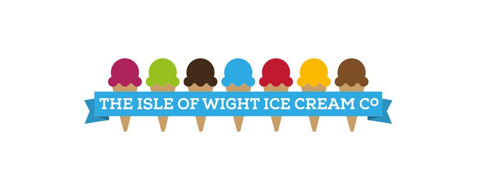 isle-of-wight-ice-cream-long-logo-design