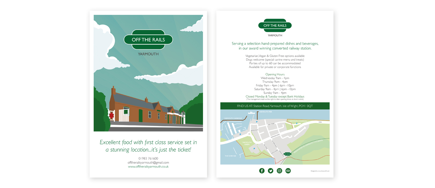 off-the-rails-yarmouth-isle-of-wight-leaflet-design