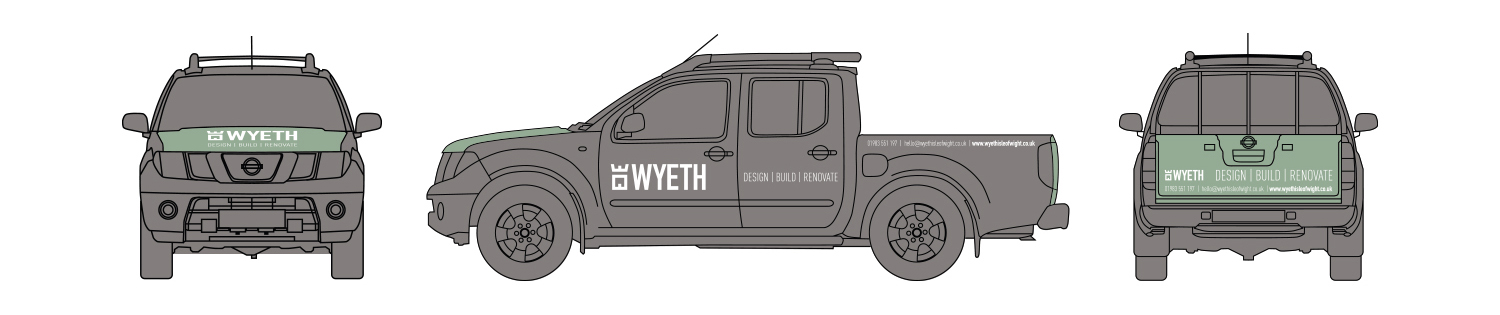 wyeth isle of wight builder vehicle graphics design