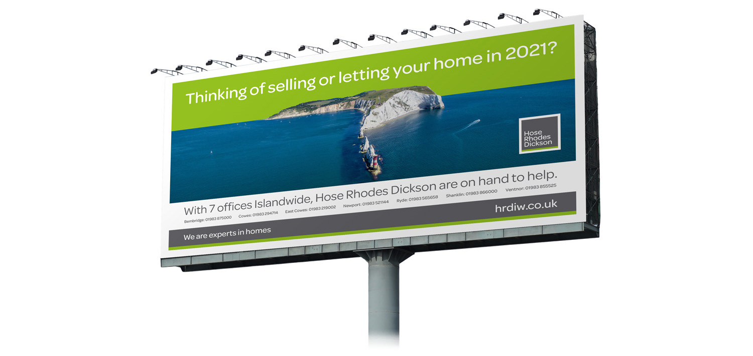 Hose Rhodes Dickson isle of wight billboard advert design