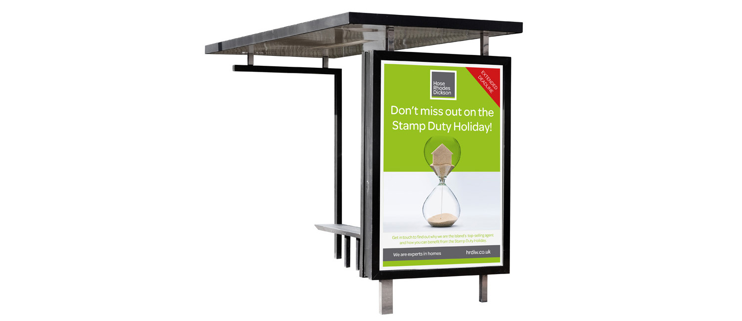 Hose Rhodes Dickson isle of wight bus shelter advert design