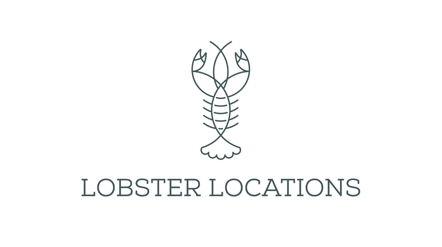 lobster locations logo design