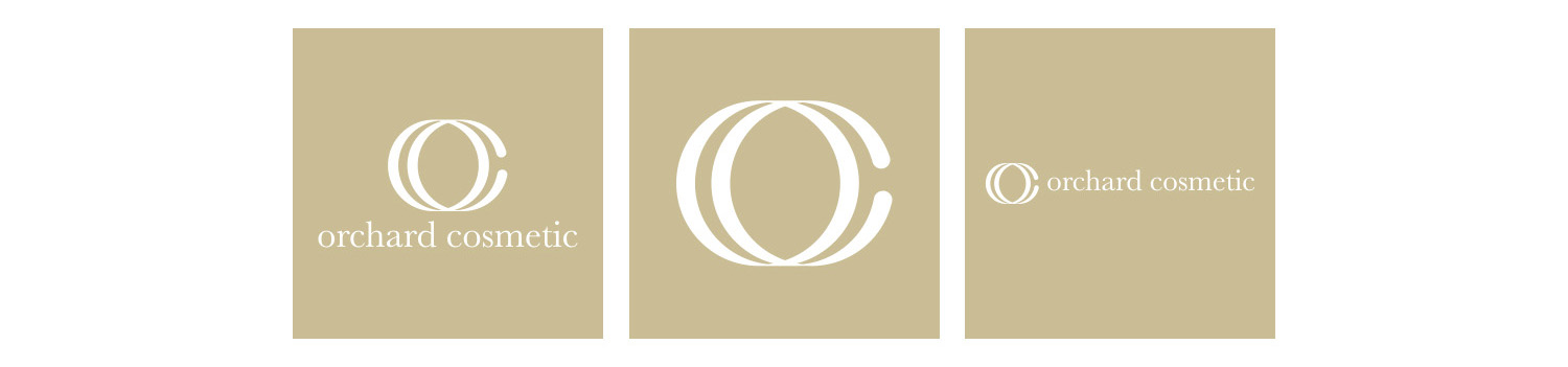 orchard cosmetics isle fo wight logo design set 02