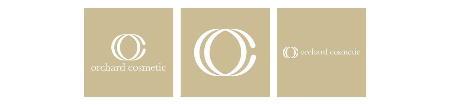 orchard cosmetics isle fo wight logo design set 02