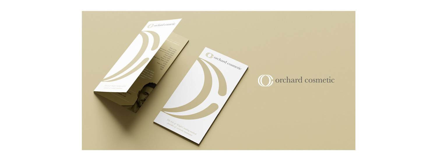 orchard cosmetics isle of wight brochure designs