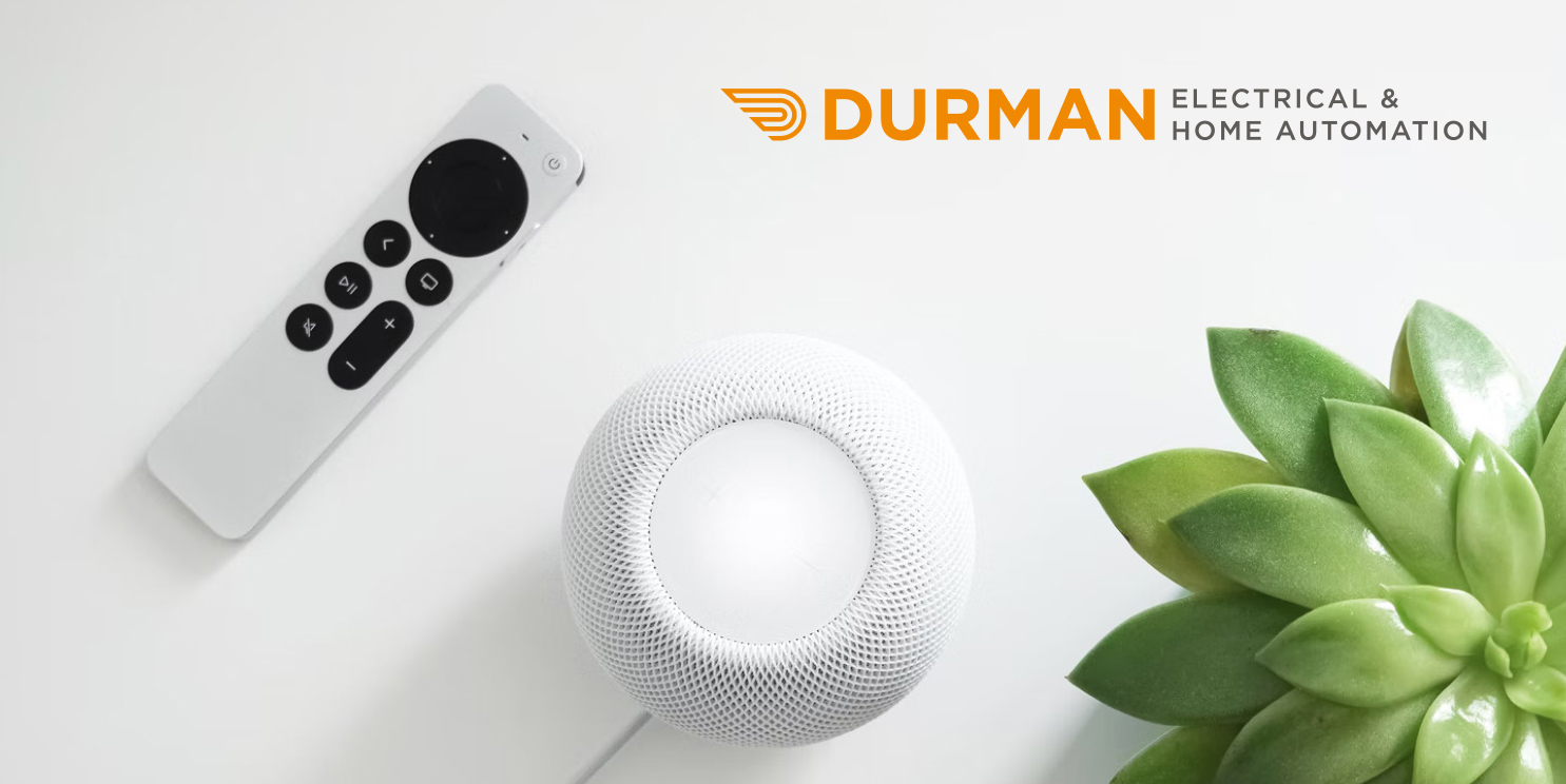 Logo design for Durman, an electrical and home automation specialist on the Isle of Wight