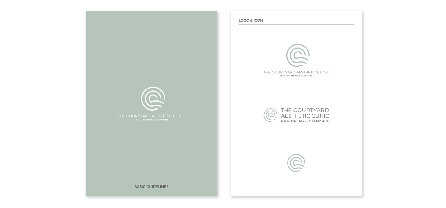the courtyard aesthetic clinic identity guidelines isle of wight 02