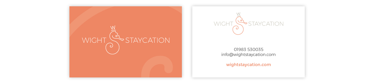 wight staycation graphic designer isle of wight business card